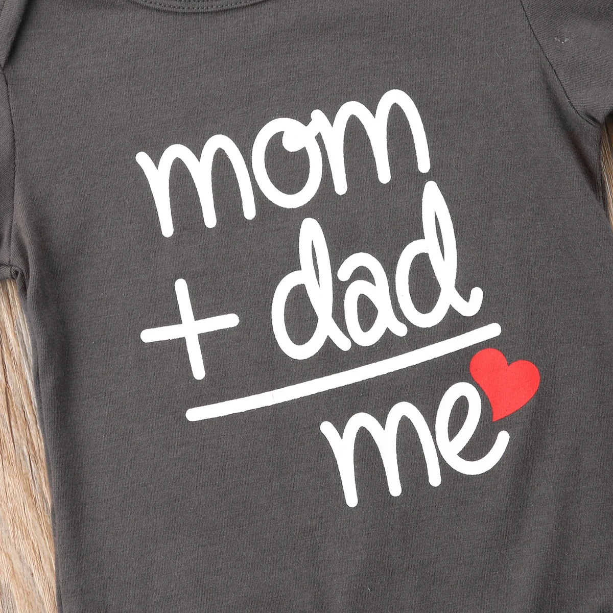 Baju Bayi Laki-laki Perempuan Baru Lahir Cinta Keluarga Populer Baju Monyet Huruf Lengan Pendek Badan Baju Terusan Ibu Ayah Saya Baju Bayi