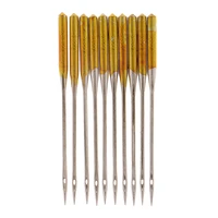10pcs stainless steel anti jumper needle sewing machine needles 5 sizes 14 16 18 9 11 universal needle for leather jeans sewing