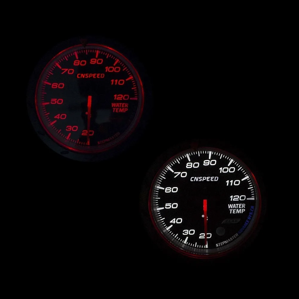 CNSPEED 60 мм Датчик температуры 20-120 C Температура воды метр красный и белый Освещение автомобиля воды с датчиком адаптер