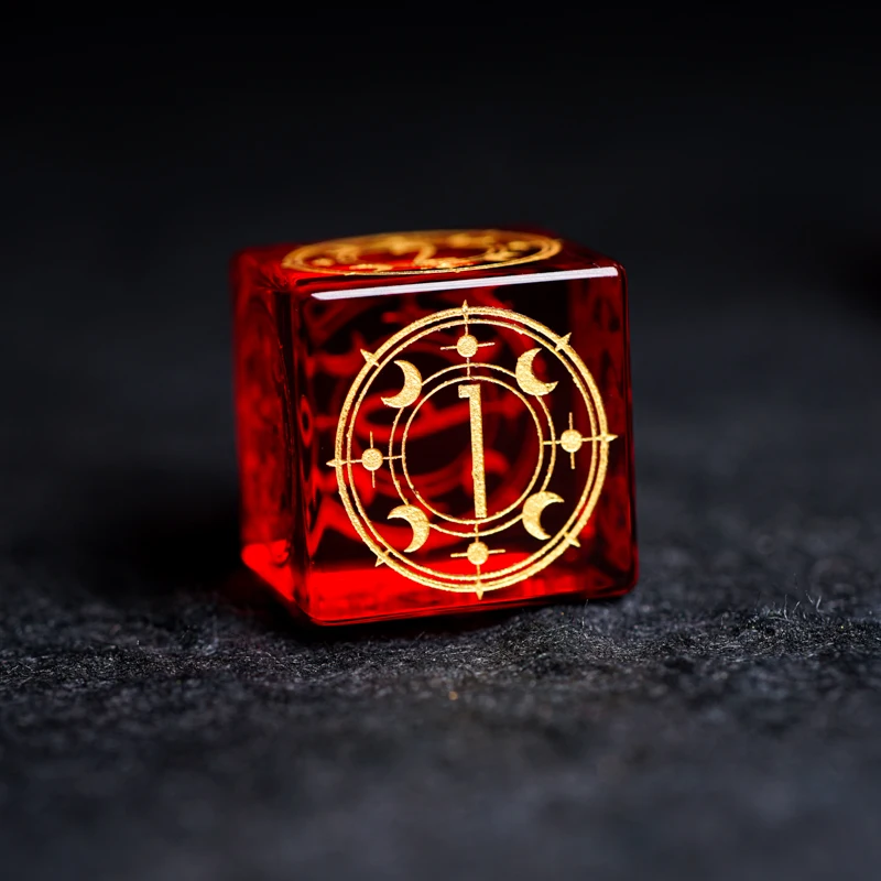 

Colored Glaze Style Green Peridot Dice DND Cthulhu COC Dice Custom Deep 6-sided Cube Dice -Crusu Octopus Crystal Stone 10pcs