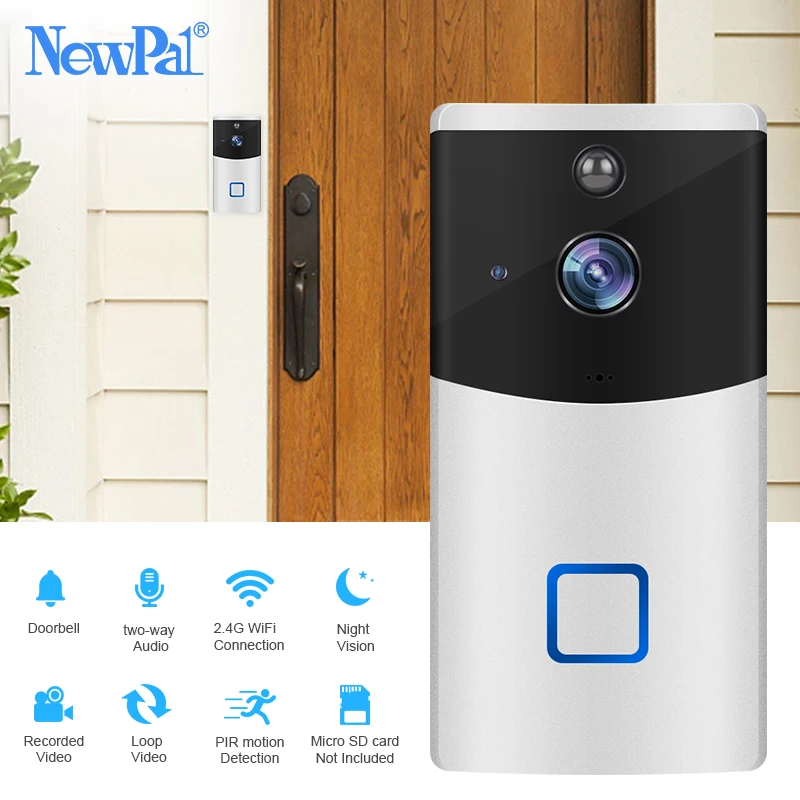 WiFi дверной звонок камера видеодомофон беспроводной домашняя безопасности умные