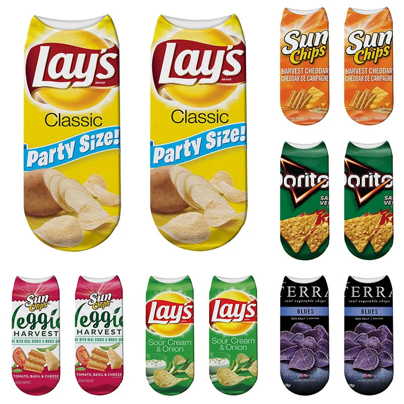 Новая женская футболка с забавным мультипликационным принтом носки низкой