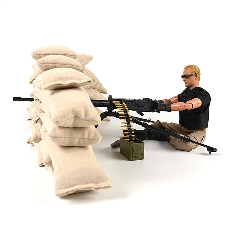 1/6 4D оружейные блоки игрушки US M2 тяжелый пулемет пусковая установка военная
