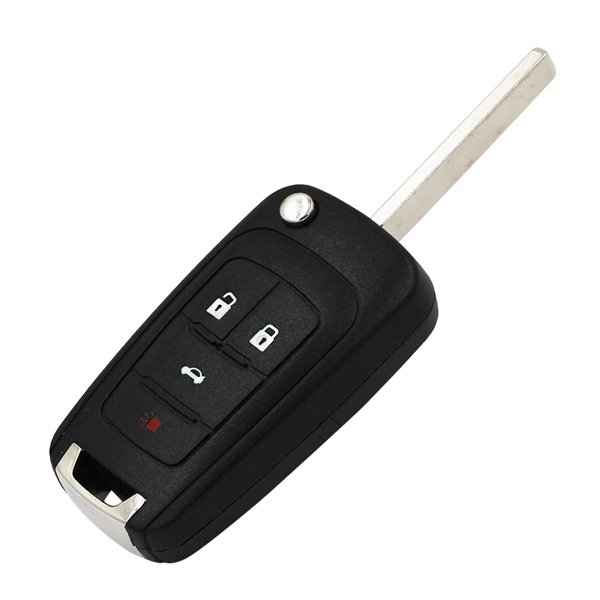 Новый 3 + 1 кнопочный БЕСКЛЮЧЕВОЙ складной дистанционный ключ для Chevrolet 433 МГц с 46