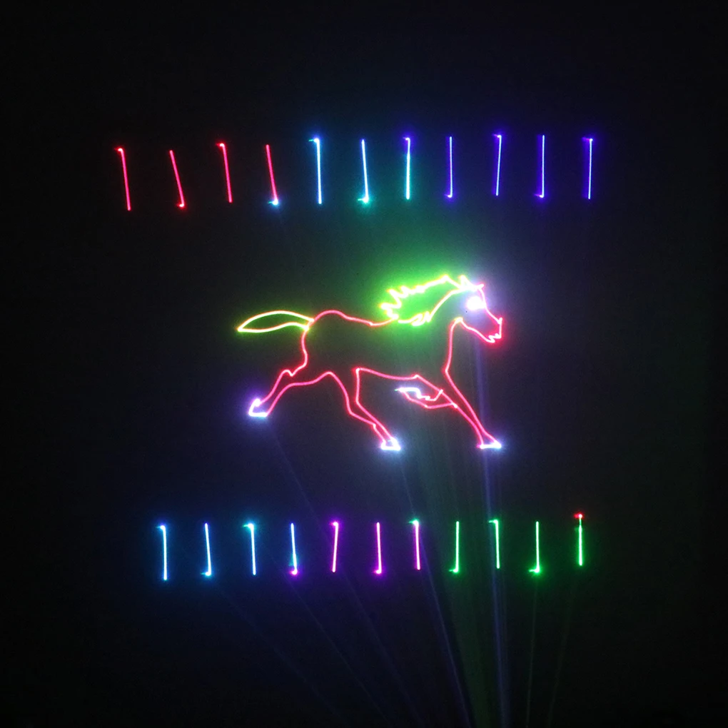 Светодиодный RGB DMX sd карта 500 МВт 12 каналов лазерный светильник для анимационного