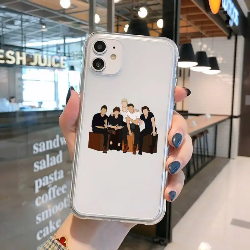 

One Direction fashiopn Phone Case Transparent for iPhone 11 12 mini pro XS MAX 8 7 6 6S Plus X 5S SE 2020 XR