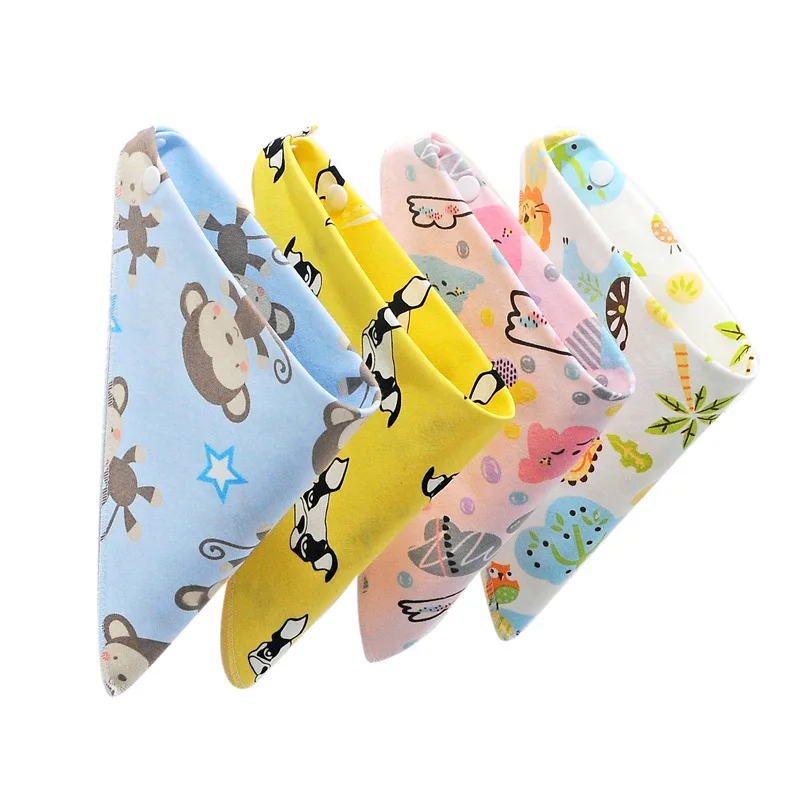 Baby Bibs Cotton Feeding Apron Triangle Cute Girls Boys Cartoon Scarf Collar Burp Cloth | Детская одежда и обувь