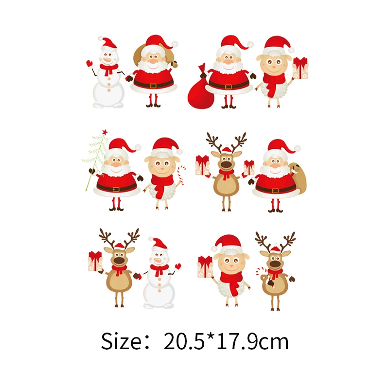 Нашивки Деда Мороза сделай сам для глажки одежды детей моющиеся наклейки a-уровня