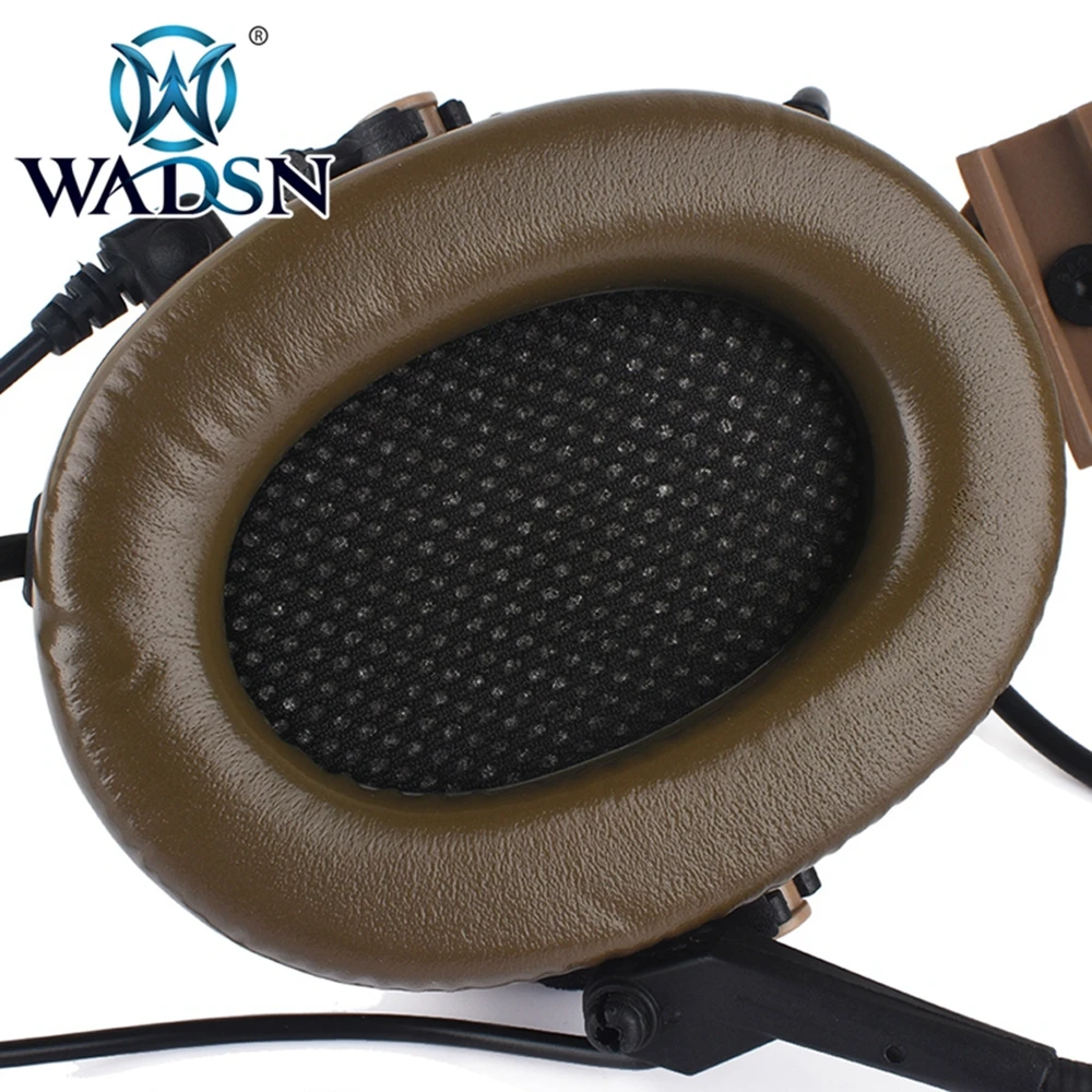 WADSN Comtac II тактические гарнитуры для быстрых шлемов C2 Softair авиационные наушники с Peltor шлем рельсовый адаптер Набор наушников