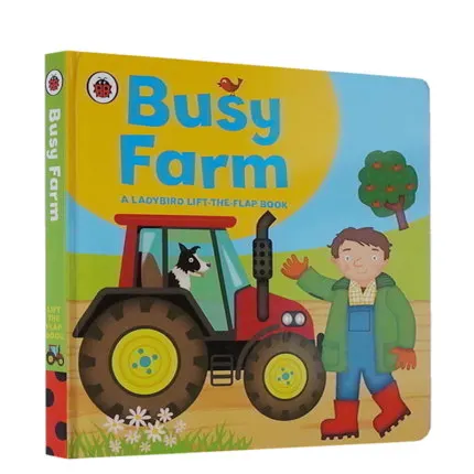 

Busy Farm Lift-the-flap Book Ladybird Board Book Early Childhood Education Books Original English Books