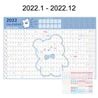 Календарь на 2022 год, ежедневный план, настенный календарь с наклейкой, милый календарь на 365 дней, планировщик расписания, записная книжка, органайзер, канцелярские принадлежности