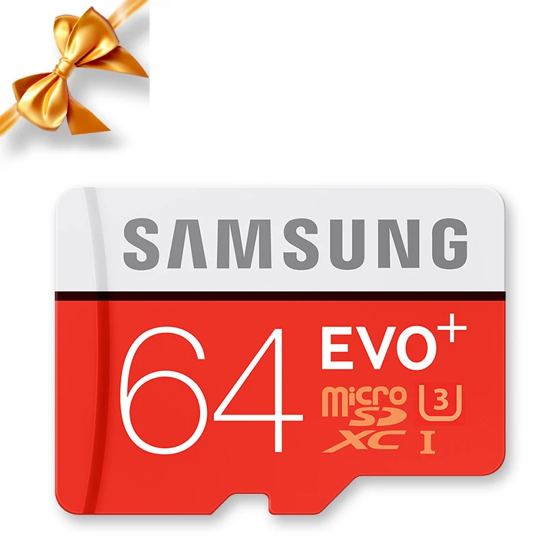 64GB SAMSUNG подлинная карта памяти EVO Plus Microsd флешка 256Г 128ГБ 64ГБ 32ГБ 16ГБ 8ГБ 100МБ/с Флэшка Class10 флеш TF SD карты флешки Самсунг Микро сд - Емкость: 64GB