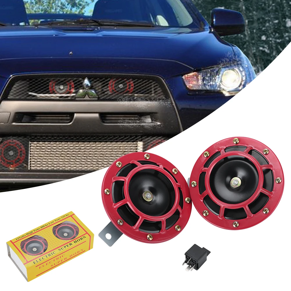 2 шт 12v 115DB супер громкий звуковой сигнал компактный электрический взрыв тон