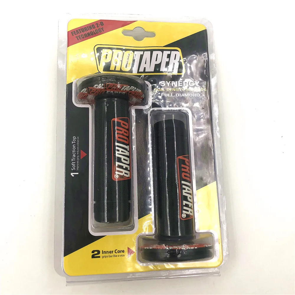 Orange with Box Рукоятка Pro taper для мотоцикла, высокое качество, Protaper, Dirt Pit Bike, для мотокросса, 7/8 дюймов, руль, резиновый гель, рукоятки, Тормозные ручки - Цвет: Orange with Box