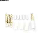 4 шт. 3. Штекер стереогарнитуры с хвостом 4 полюса 3,5 мм аудиоразъем адаптер разъем 5 мм оптовая продажа