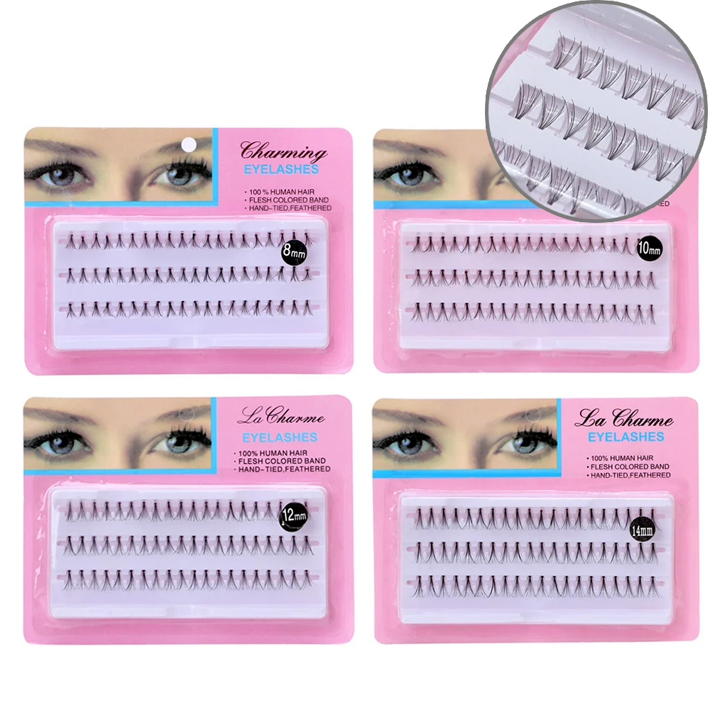 

1 Box 8/10/12/14mm Individual Lashes Black 10D Natural Fake False Eyelashes Long Cluster Extension Eye Makeup Beauty Tools