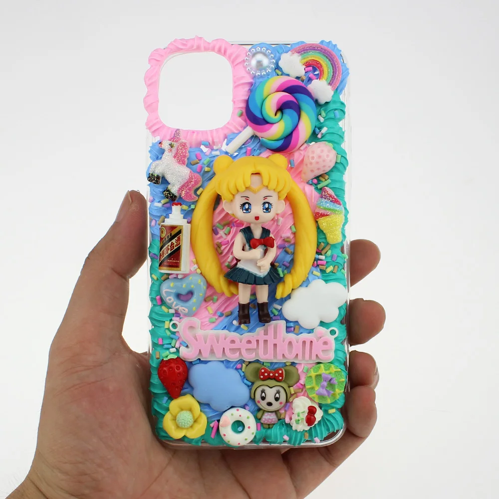 

New kawaii phone case for iphone 7 8 plus x xs xr xsmax se2020 11 12 13 pro max mini apple cover women cute cartoon Butter Shell