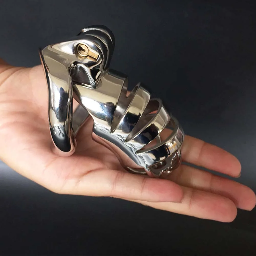 Новая маленькая клетка для пениса из нержавеющей стали мужское устройство