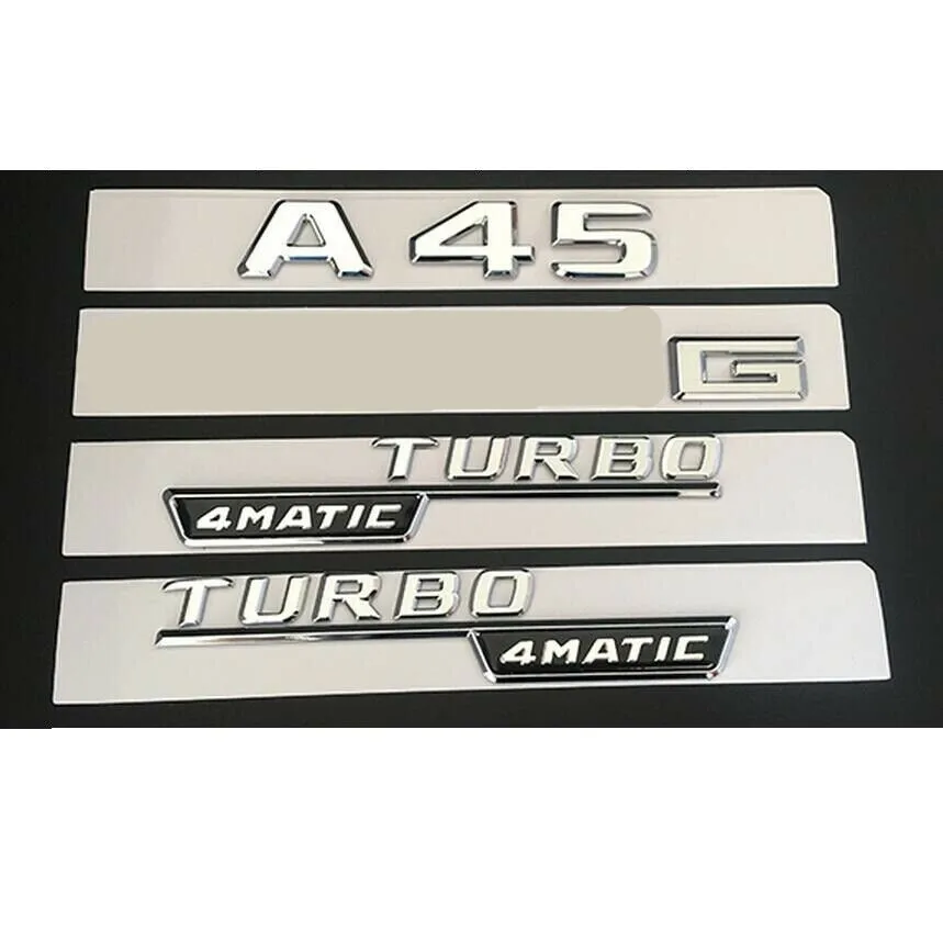 Хром A45 для A M G TURBO 4matic Багажник крыло значки-эмблемы