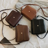 women messenger bag mini pu leather crossbody bags for female casual classic box square shoulder bag cellphone handbags purse