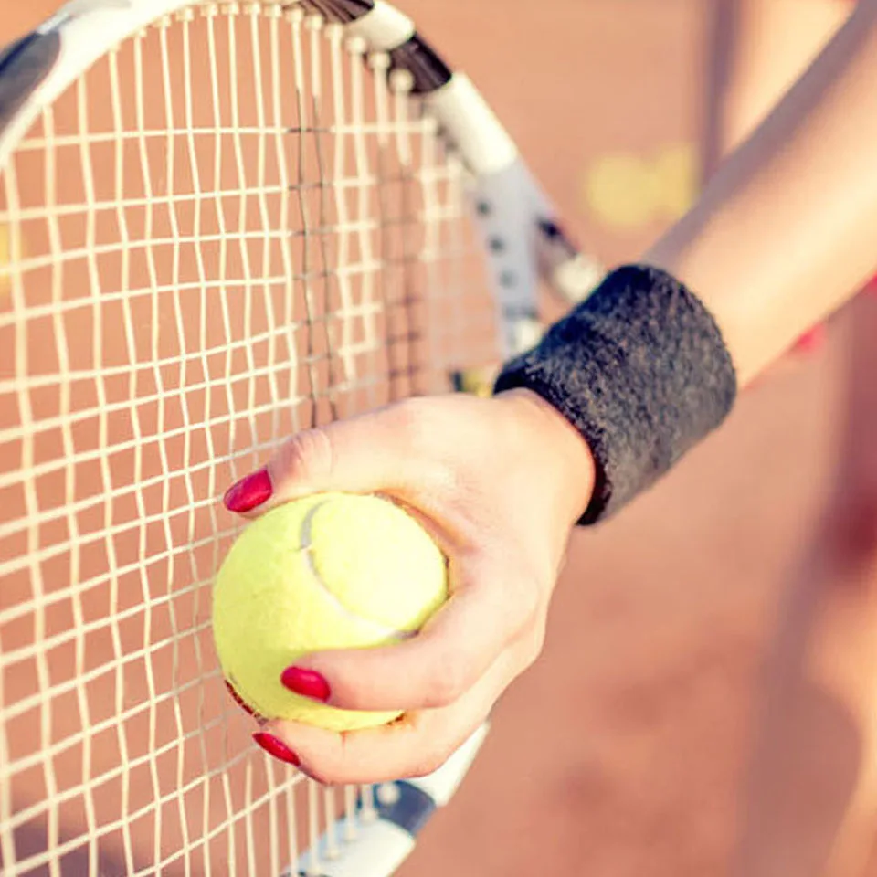 CoolFit Cotton Unisex Sport Sweatband Wristband Wrist Protector Running Badminton Basketball Brace Terry Cloth Sweat Band | Спорт и