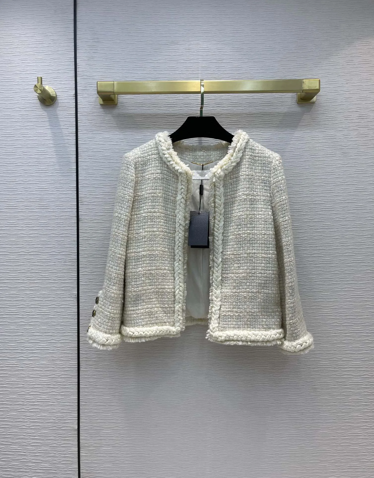 Autumn winter jackets 2021 fashion design high quality o neck jacket coat for women