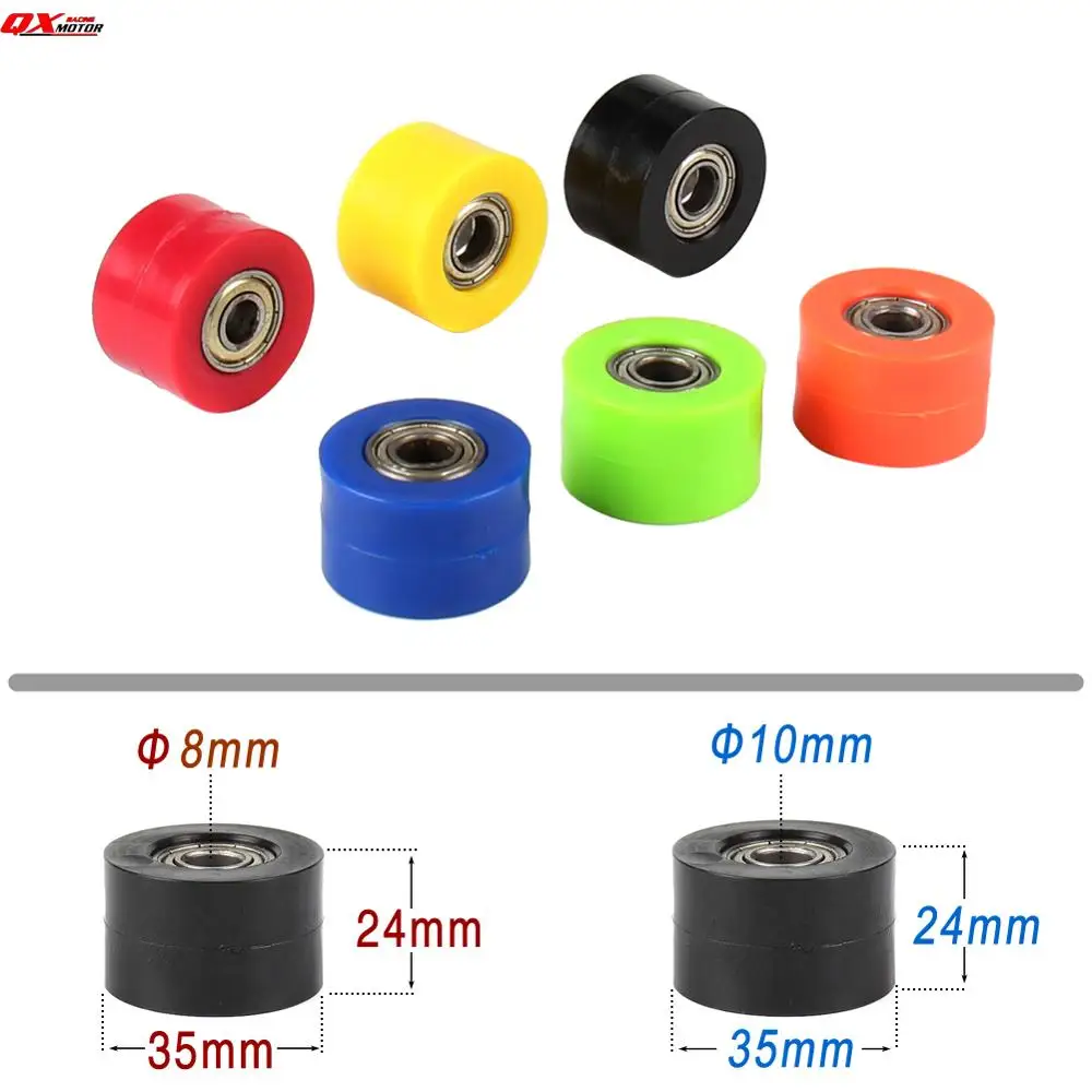 Натяжной ролик цепи 8 мм 10 направляющее колесо для CRF YZF RMZ KLX Kayo ESB мотоцикла