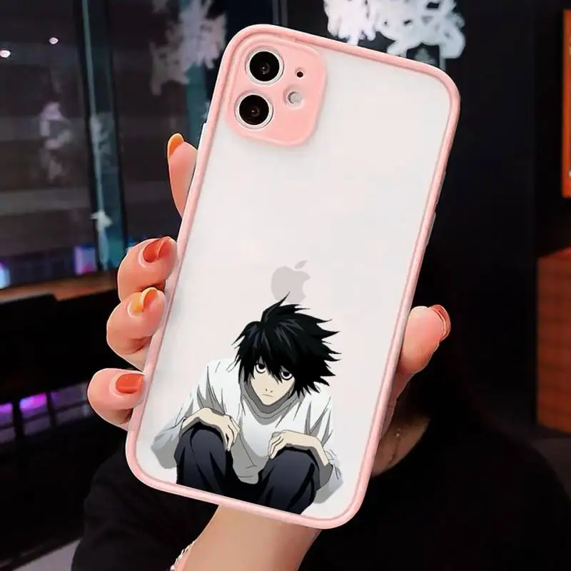 

Death Note Anime Ryuk kira Phone Case matte transparent For iphone 7 8 11 12 plus mini x xs xr pro max cover