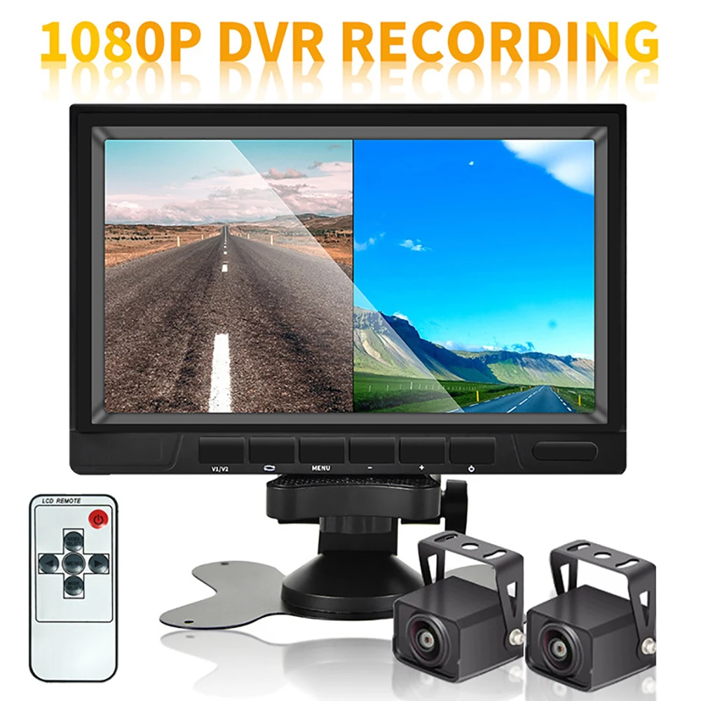 7 дюймов грузовик DVR HD автомобильный монитор TFT ЖК-дисплей заднего вида Камера