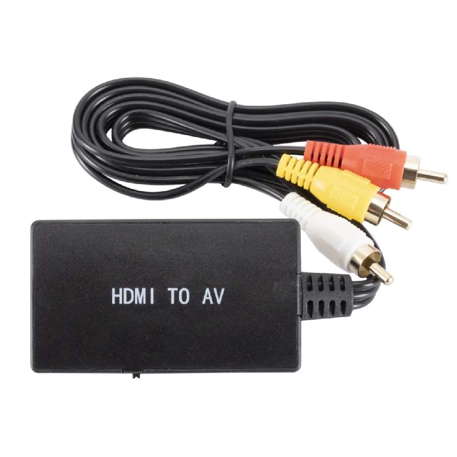 HDMI to AV Converter Video Audio Adapter Supports PAL/NTSC Compatible for Apple TV DVD Blu-ray Player HD Box ect | Электроника