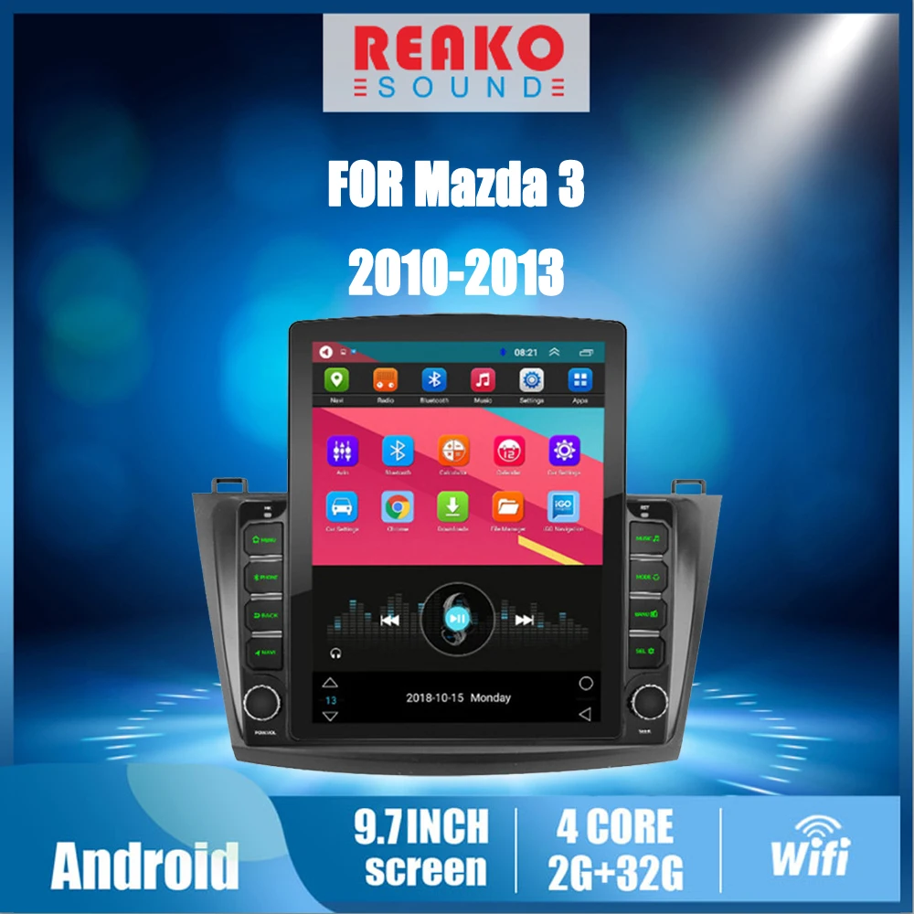 

Автомобильное радио, мультимедийный проигрыватель, GPS-навигация, автомагнитола 2 Din 2.5D 2010 "Tesla Android для Mazda 3 2013-9,7