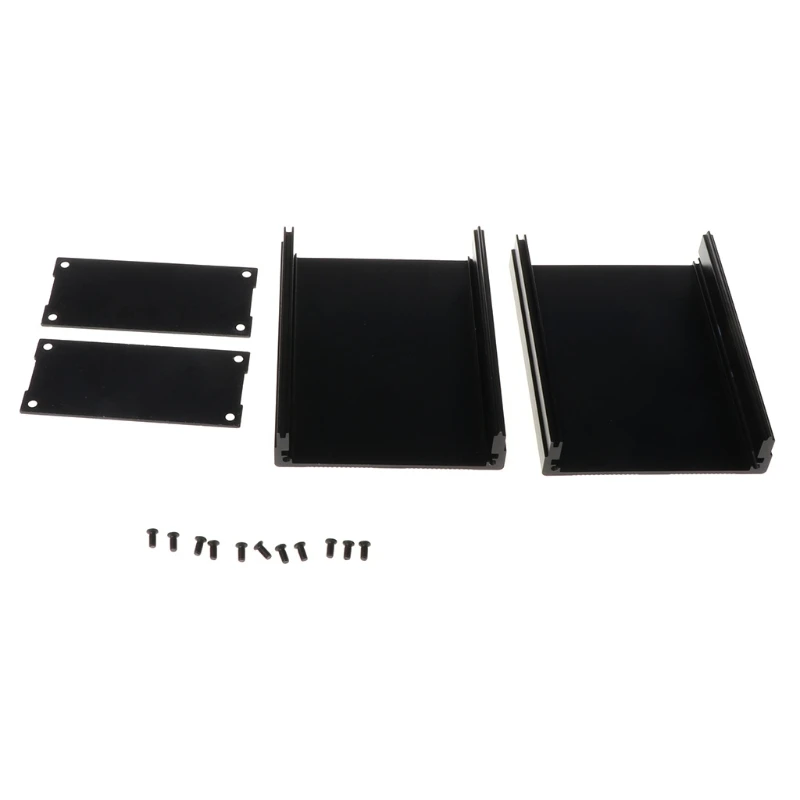 

Black 100x76x35mm Corrosion Resistant Aluminum Split Body Aluminum Box Enclosure Case Project Electronic DIY G88B