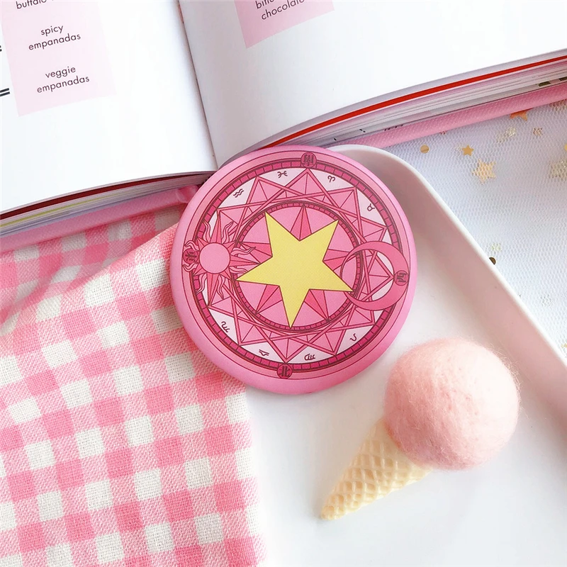 Sailor Moon Mirror Side Mirror Card Captor Mirror Bag Side Mirror Small Round Mirror Anime Adult Girl Cosplay Christmas Gift