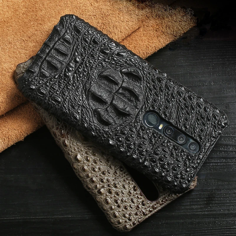 Чехол из натуральной кожи с крокодиловым узором для телефона Huawei nova 5T Mate 20 30 40 pro