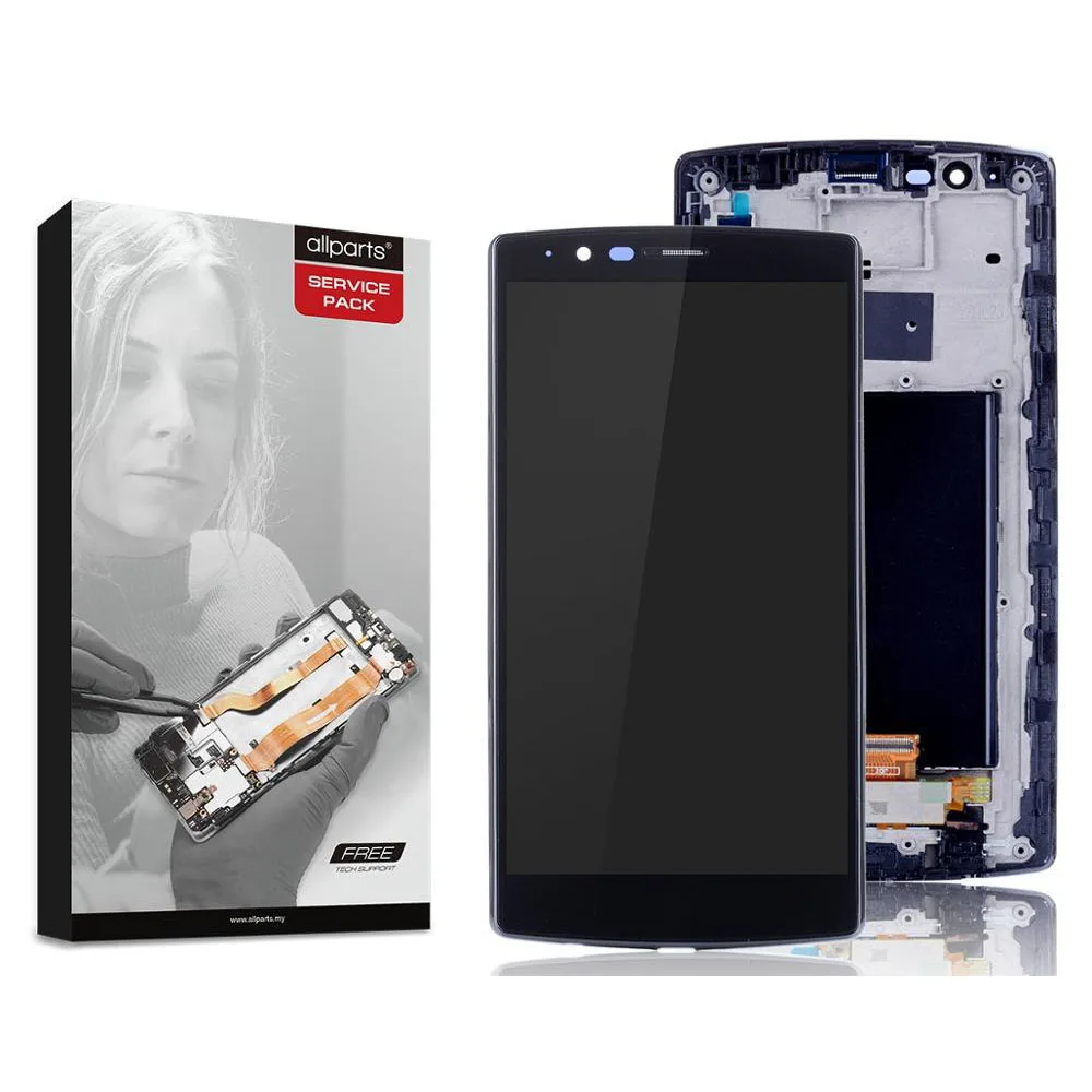 Дисплей для LG G4 H818 LCD в сборе с тачскрином на рамке Оригинал черный|touch screen
