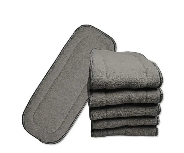 Многоразовые бамбуковые вставки из древесного угля детские тканевые пеленки