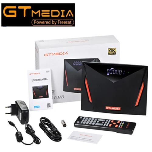 Gtmedia V8 UHD DVB-S2/S2X DVB-T2 DVB-C ISDBT встроенный WiFi Спутниковый ресивер VS V8X NOVA pro2 V7S ATSC-C |