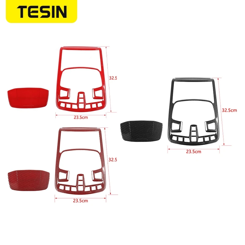 

TESIN Interior Accessories For Ford F150 2015+ Car Roof Reading Light Lamp Panel Decoration Covers Stickers For Ford F150 2015+