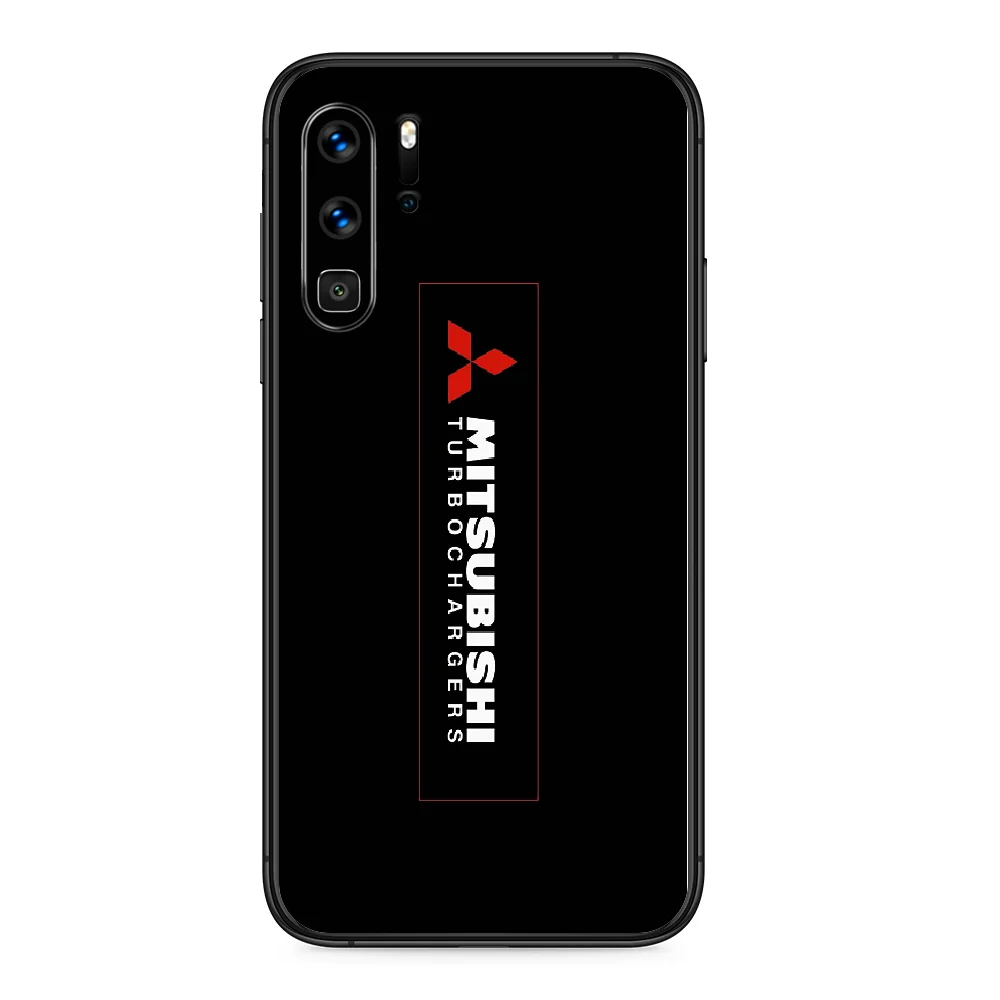 

Mitsubishi Racing car Phone case For Huawei P 9 Smart 10 20 30 40 8 Lite Mini Z 2019 Pro black cover painting prime soft back