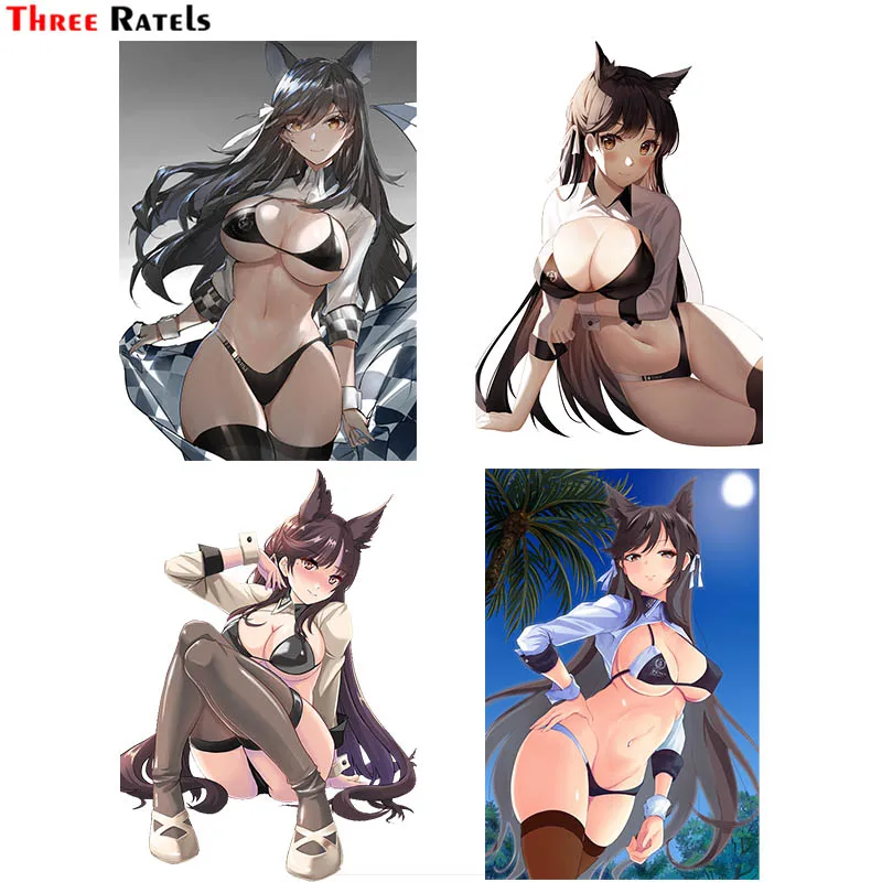 

Three Ratels FC977 hentai waifu Anime Atago Azur Lane cute gril stickers for passat b7 Anti Scratch Film car laptop sticker