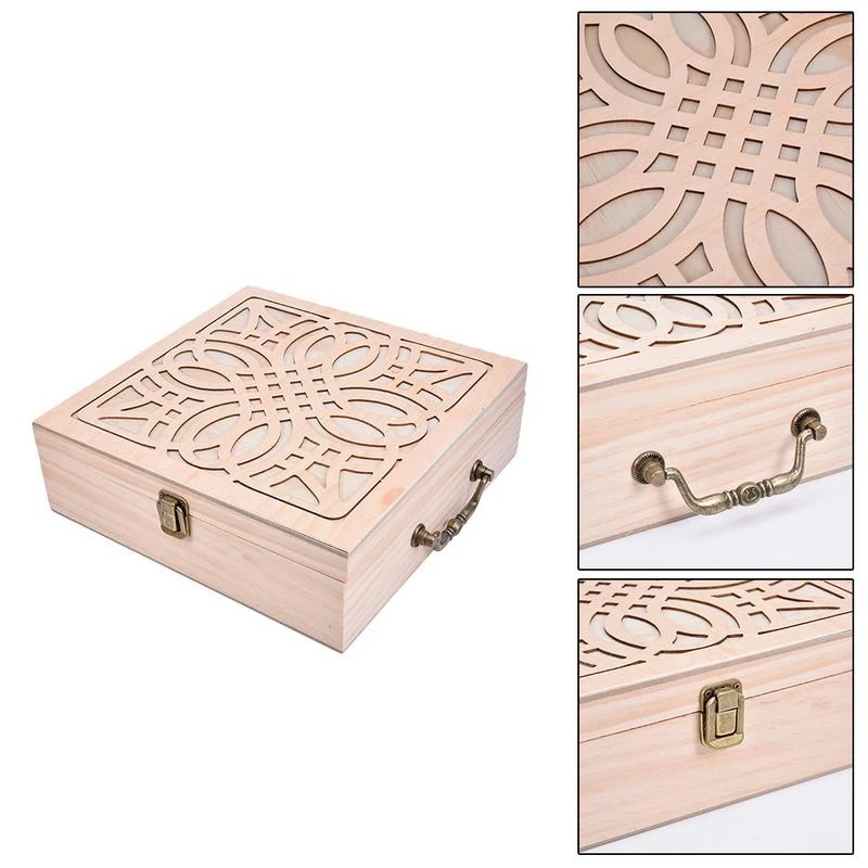 

62 Slot Wooden Essential Oil Storage Box Solid Wood Case Holder Large Capacity Aromatherapy Essential Oil Bottle Organizer