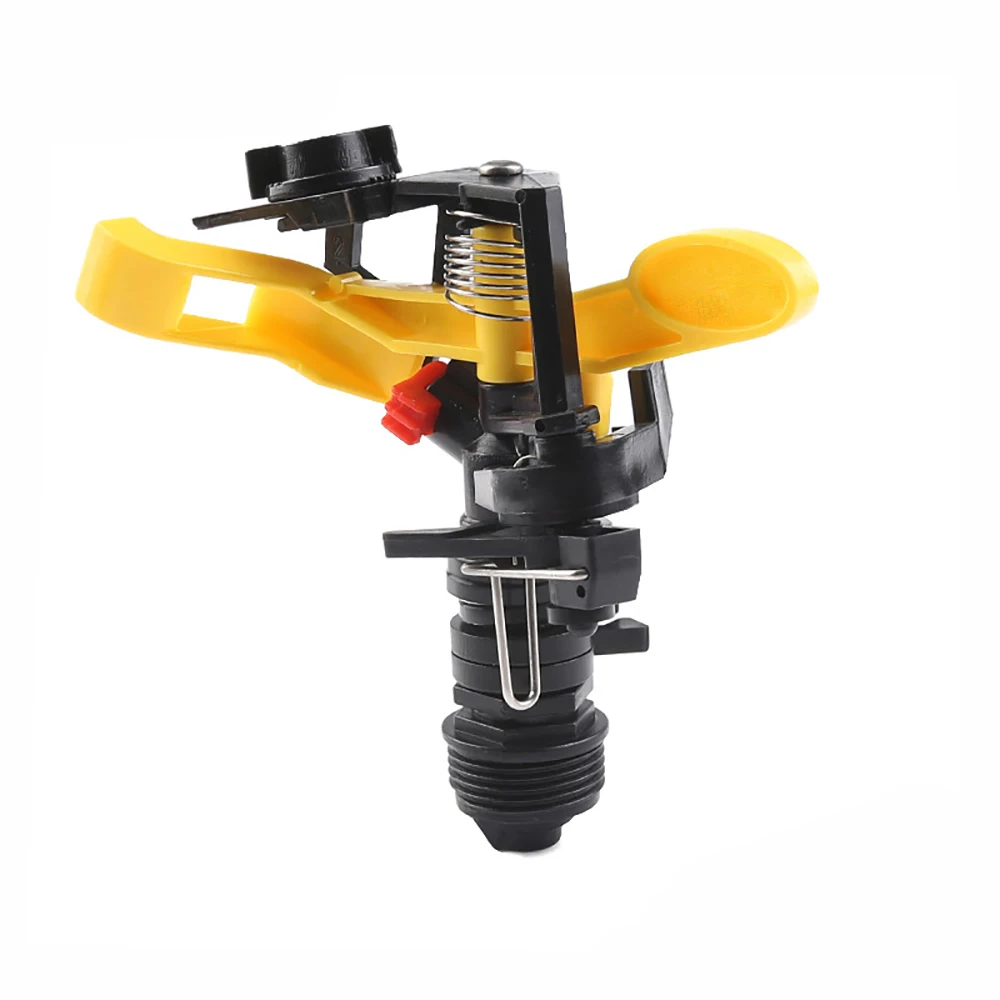 

1 Pcs 1 / 2 Inch External Thread Impact Driven Sprinkler Dual Outlet Rocker Nozzle 360 Degree Rotating Nozzle