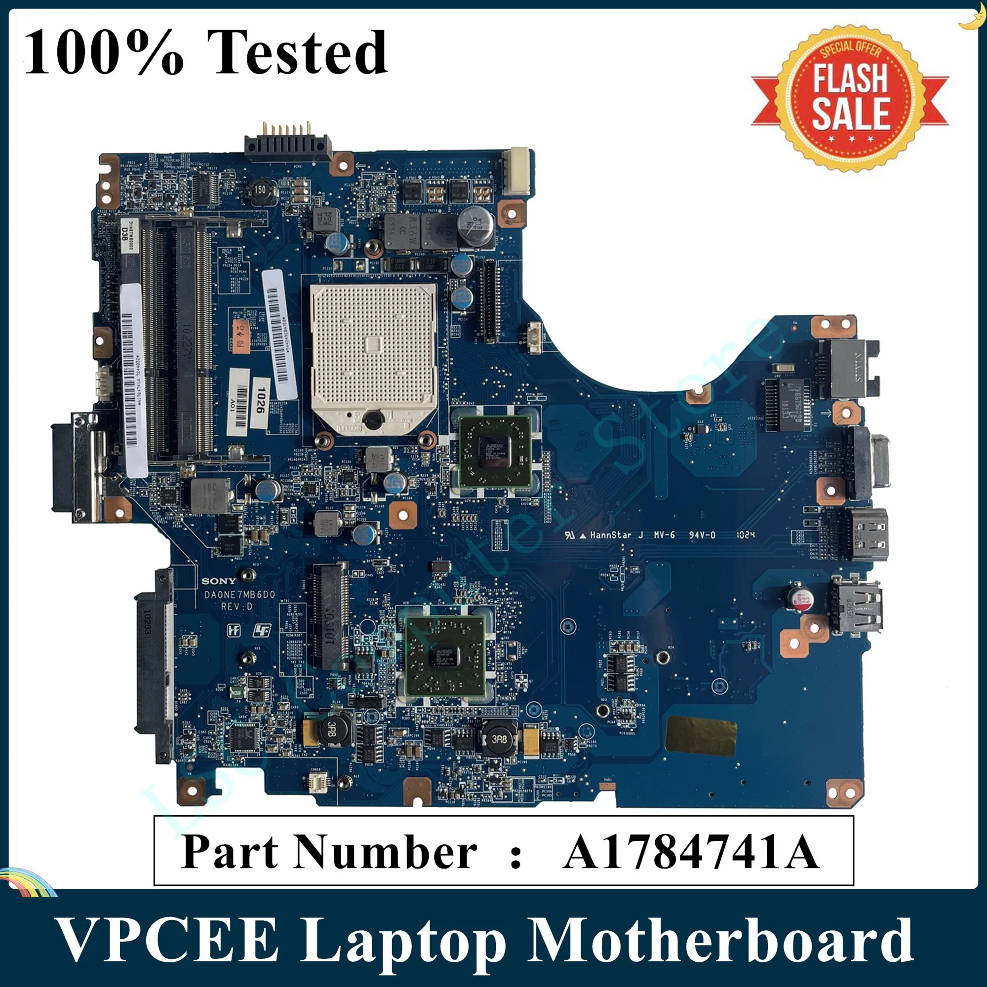 Материнская плата LSC для ноутбука Sony VAIO VPCEE Series VPCEE2E1E VPCEE31FX A1784741A DA0NE7MB6D0 DDR3 100%