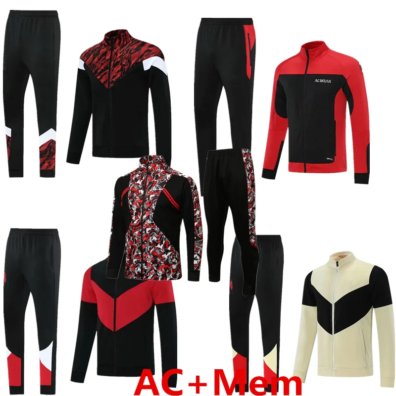 

2122 Full zipper football sports jacket suit, IBRAHIMOVIĆER men's half zipper football training suit suit, winter sportswear jer