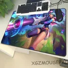 XGZ мультяшный черный коврик для мыши большого размера с фиксатором боковой милой девушке пушка ноутбук ПК настольный коврик для видеоигр Снайпер резиновый нескользящий Универсальный