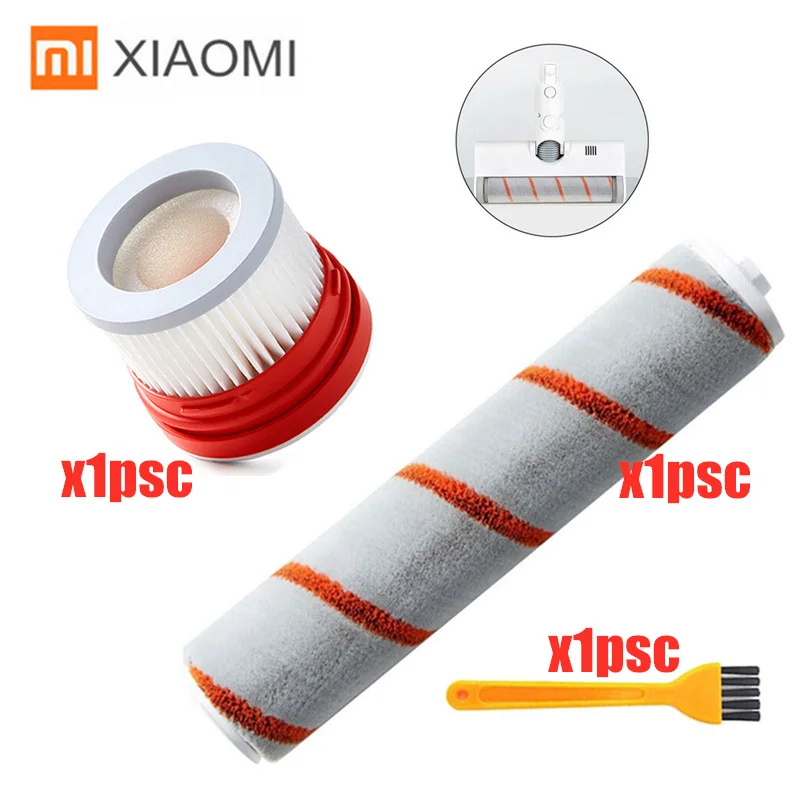 Замена HEPA фильтр роликовая щетка комплект для XIAOMI Dreame V9 портативные беспроводные Запчасти для пылесоса аксессуары - Цвет: 3PCS