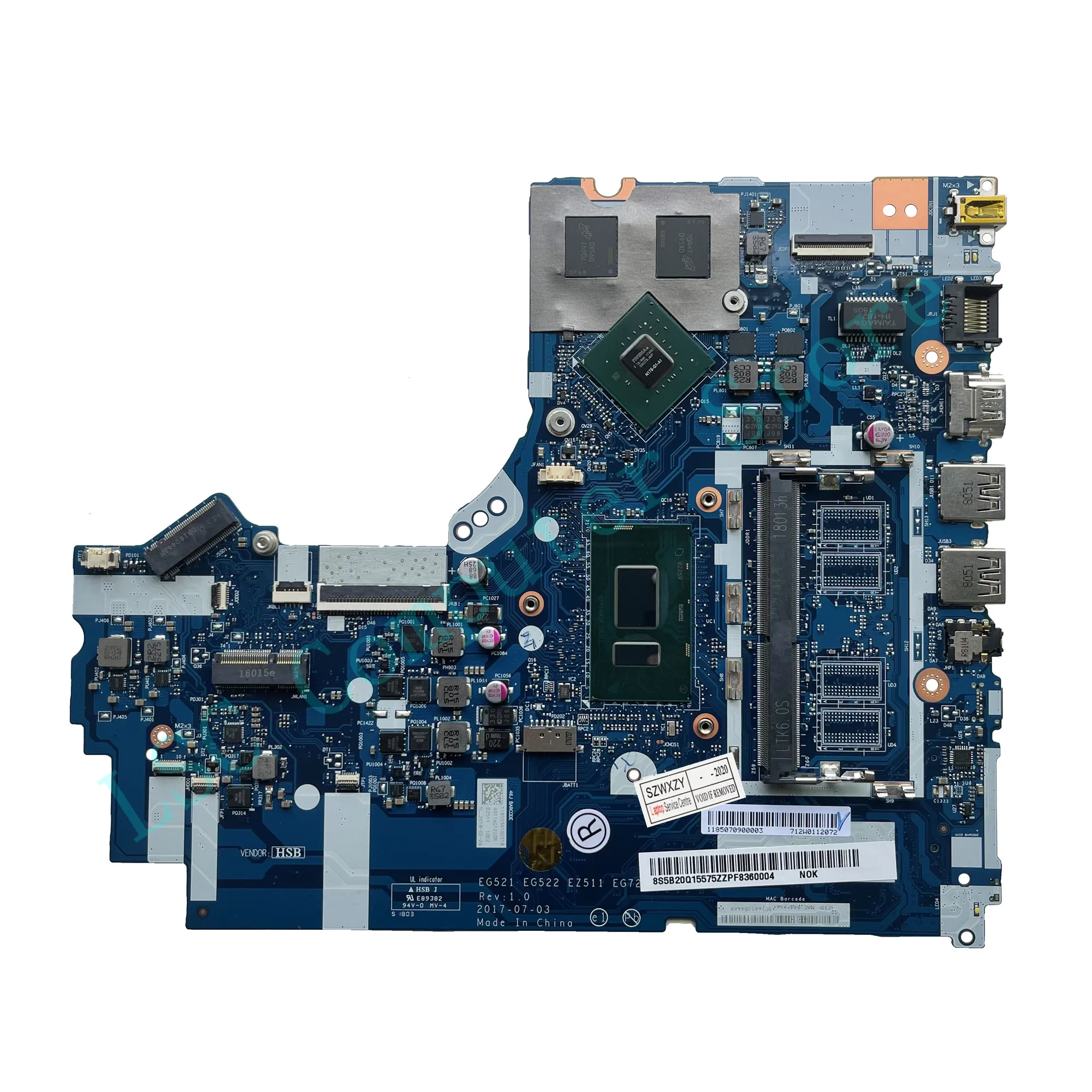 Материнская плата LSC восстановленная для ноутбука Lenovo Ideapad 320-15IKB 520-15IKB с