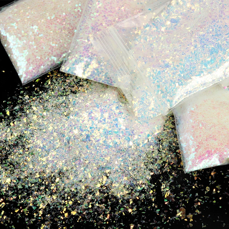 Блестящая золотая/серебряная пудра для ногтей 10 г блестящие хлопья пыль блестки 0