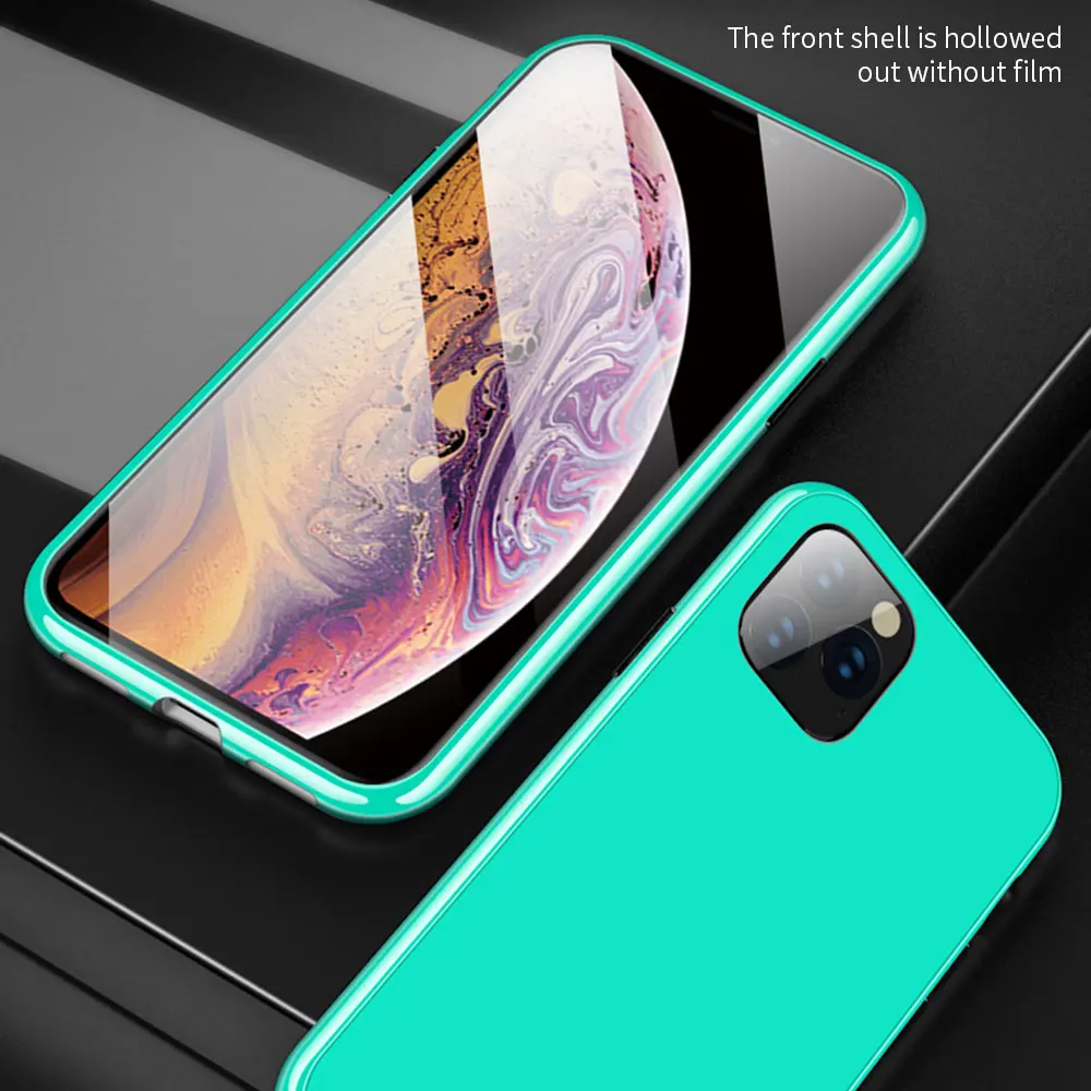 Магнитный стеклянный чехол FLOVEME для iPhone 11 Pro Max, чехол для iPhone XR X XS Max, чехол для iPhone 7, 8 Plus, магнитный чехол для телефона