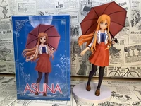 22cm sword art online figure toy yuuki asuna with umbrella anime sexy beauty pvc action figure collectible model toys